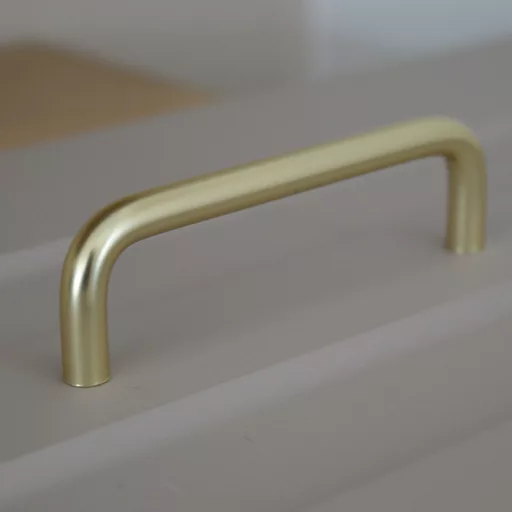 494660 IDA Metall-Möbelgriff, mattschwarz, mit 128 mm Lochabstand