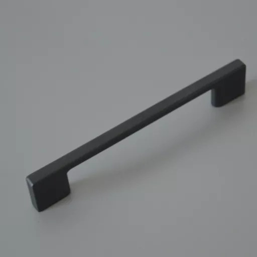 Mattschwarzer Metall-Möbelgriff mit 320 mm Lochabstand