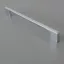 NAKANA Möbelgriff aus Metall, Farbe Chrom matt, Bohrung 160 mm