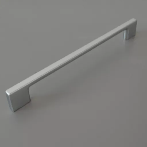 NAKANA Möbelgriff aus Metall, Farbe Chrom matt, Bohrung 160 mm