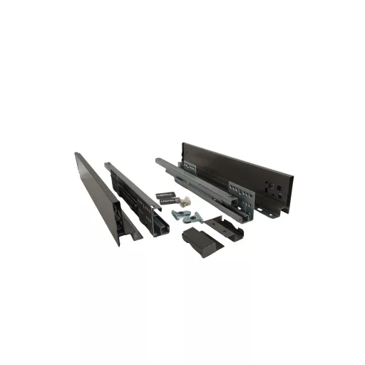 Hafele Schubladensystem mit schmalen Wänden, 84/270 mm, Farbe Matt Anthrazit