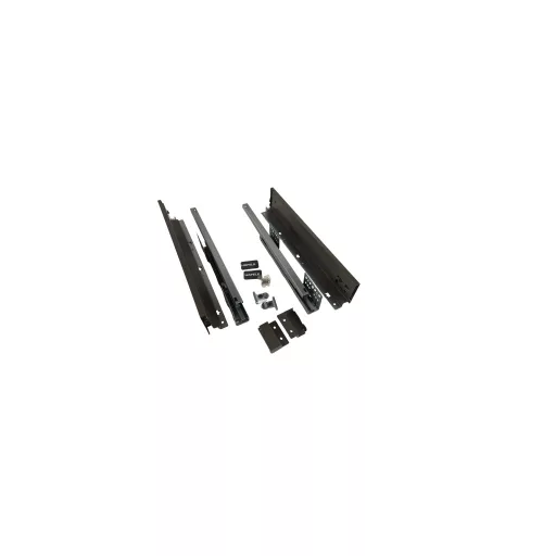 Hafele Schubladensystem mit schmalen Wänden, 84/270 mm, Farbe Matt Anthrazit