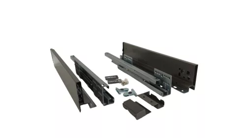 Hafele keskenyfalú fiókrendszer, 135/270 mm, Matt Antracit szín