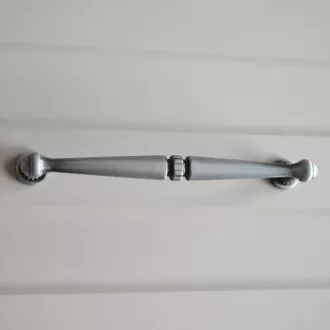   5263-Antik schwarz Metall-Möbelgriff aus Messing, 128 mm Bohrung