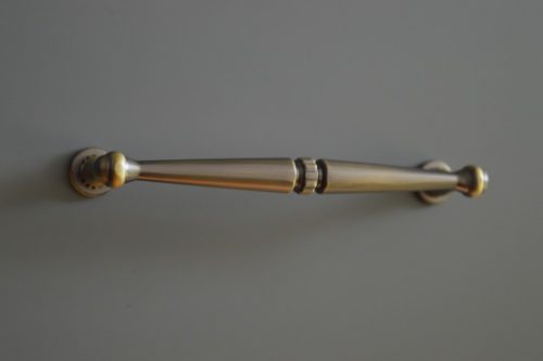 5263_160 -Antikolt sárgaréz fém bútorfogantyú, 160 mm furattáv