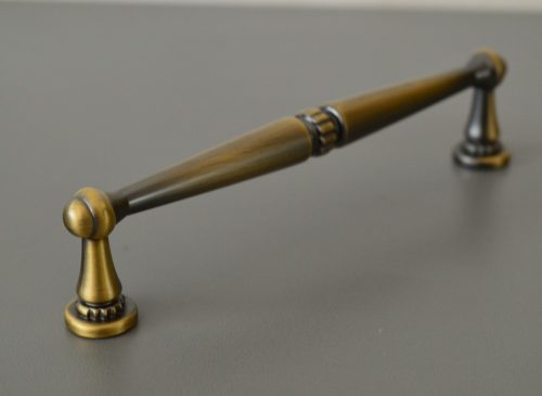 5263_MAB_192  -Antikupferbeschichteter Metall-Möbelgriff aus Messing, 192 mm Bohrung