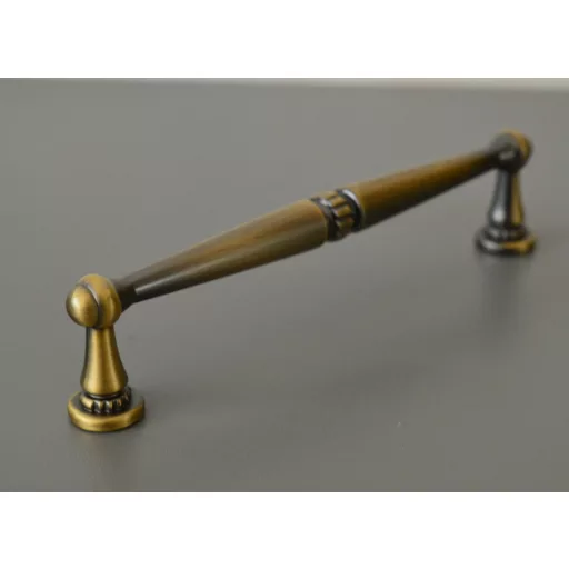 5263-Antikupferbeschichteter Metall-Möbelgriff aus Messing, 128 mm Bohrung