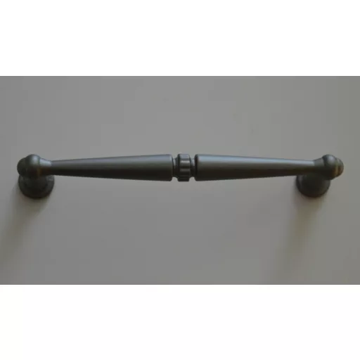 5263-Matt fekete fém bútorfogantyú, 128 mm furattáv