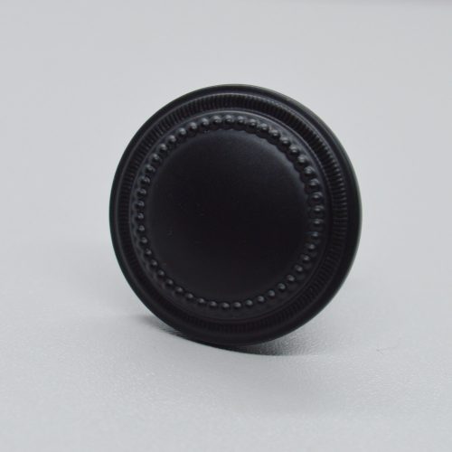 Schwarzer Metall-Möbelknopf
