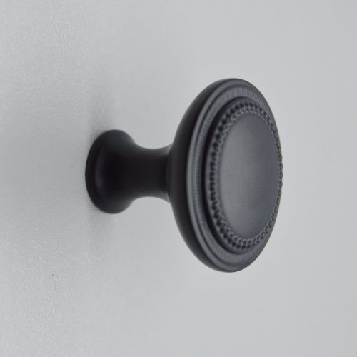 Schwarzer Metall-Möbelknopf