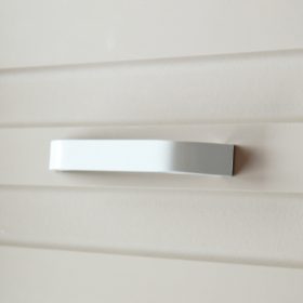 6068_FE Weiss Metall-Möbelgriff mit 128 mm Lochabstand