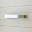 6068_FE Weiss Metall-Möbelgriff mit 128 mm Lochabstand