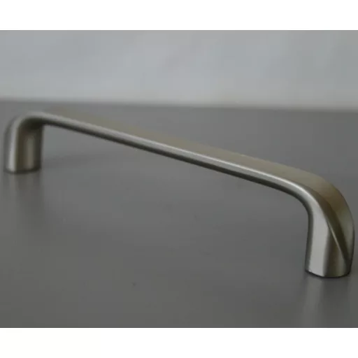 Möbelgriff aus Metall matt inox 128 mm