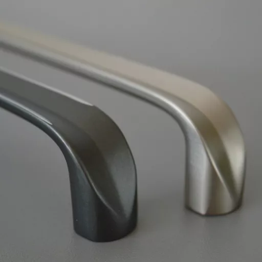 Titanium grey 128 mm Metall-Möbelgriff