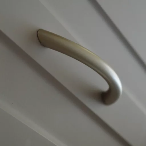 6708_96 Kunststoff-Möbelgriff in Farbe Nickel matt, Bohrung 96 mm 