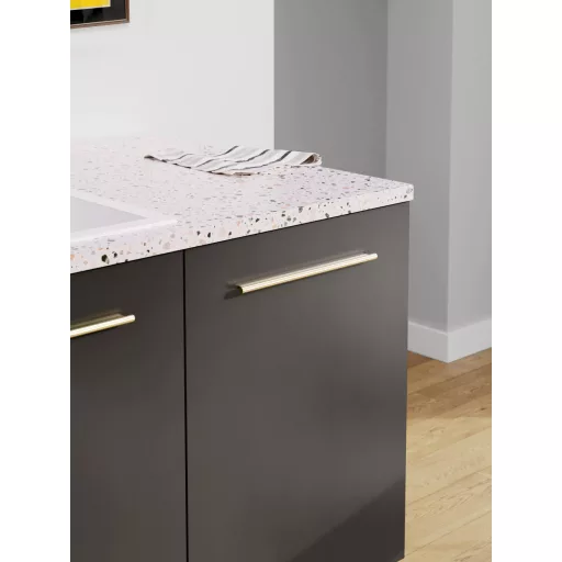 LINE Möbelgriff, Metall, matt gold 320 mm Lochabstand