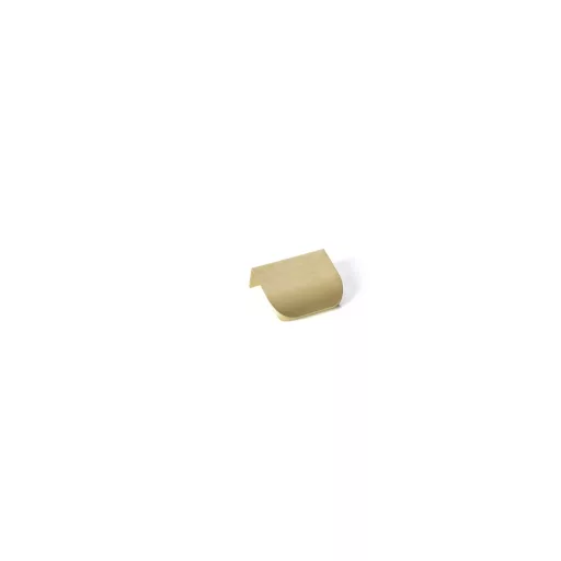 MONA Fém bútorfogantyú, élre szerelhető, csiszolt arany, 32 mm furattávolság