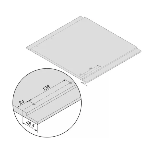 Blum Legrabox M káva, fehér 300 mm
