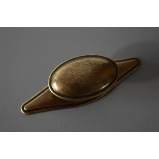 Möbelknopf und Sockel aus Metall, antik bronz