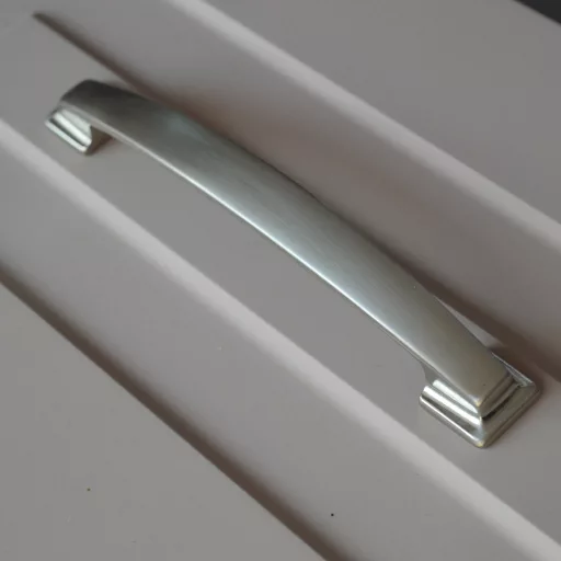 Metall-Möbelgriff, satin , 160 mm Bohrung, klassisch