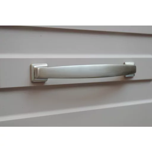 Metall-Möbelgriff, satin , 160 mm Bohrung, klassisch