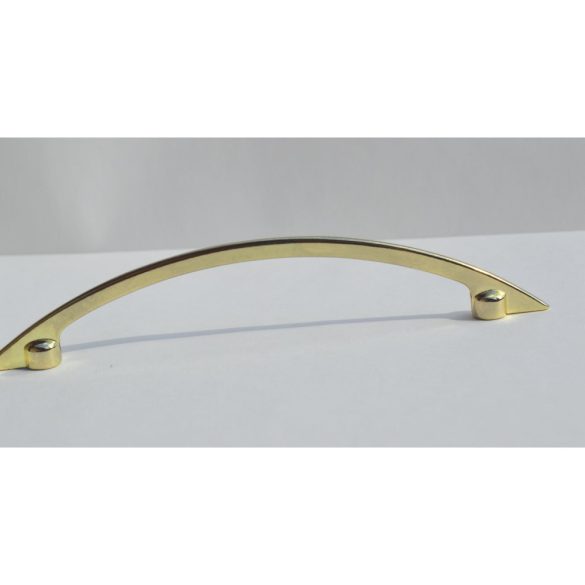 Shiny gold coloured metal furniture handle