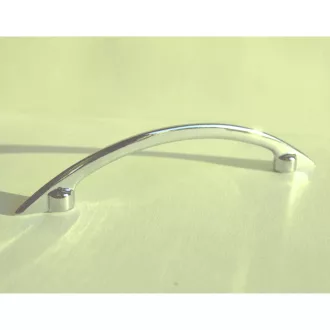   Fém bútorfogantyú, fényes króm színű, 96 mm furattávval