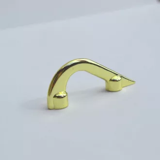 Fém bútorfogantyú, arany színű, 32 mm furattáv