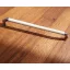 Metall-Kunststoff-Möbelgriff, 160 mm Lochabstand, chrom-weiß 