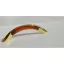 Metall-Kunststoff-Möbelgriff, gold-rot mahagonifarben, Bohrung 96 mm