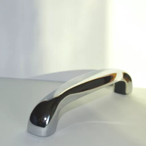 Möbelgriff aus Metall, klassischer Stil, Farbe Chrom, Bohrung 160 mm