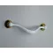 Metall-Möbelgriff, Farbe weiss-gold, 96 mm BA, Klasse 2
