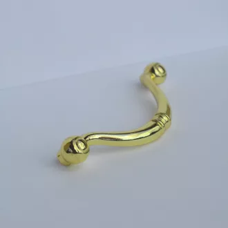 9.1268 Goldfarbene Retro-Metallgriffe mit 96 mm Lochabstand