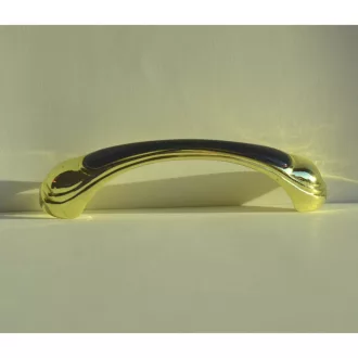   Fém bútorfogantyú, arany-fekete színű, 96 mm furattávval