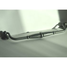  Antiker schwarzer Möbelgriff aus Metall