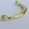 9_1311 Glänzender goldener Metallgriff, Lochabstand 96 mm