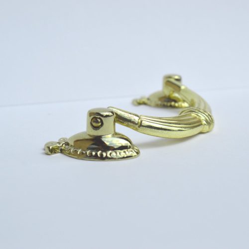 9_1312 Fém bútorfogantyú, fényes arany szín