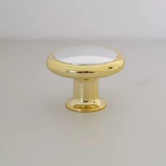 Kunststoff-Möbelknopf, silber und gold farben