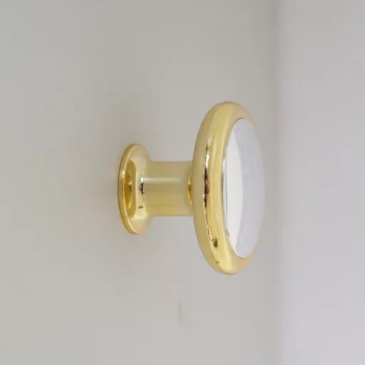 Kunststoff-Möbelknopf, silber und gold farben