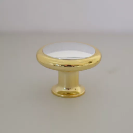 Kunststoff-Möbelknopf, silber und gold farben