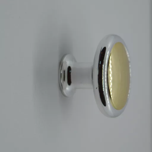 A206_EA Kunststoff-Möbelknopf, silber und gold farben