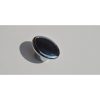Retro-Möbelgriff mit chromfarbenem Metallende - kombiniert mit schwarzem Kunststoffelement