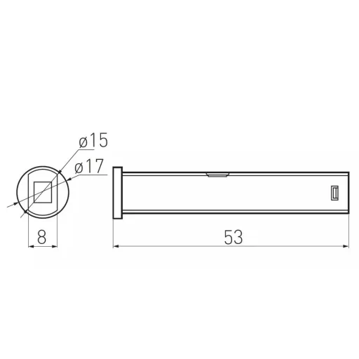 Univerzális érintés nélküli kapcsoló, fehér, fényerőszabályozóval, 12V, Max 24W, Mini AMP csatlakozóval