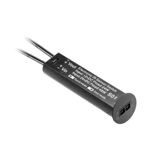   Univerzális érintés nélküli kapcsoló, fekete, fényerőszabályozóval, 12V, Max 24W, Mini AMP csatlakozóval