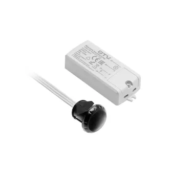   Érintés nélküli kapcsoló, fekete, 240V, Max 500W, 2 fm kábellel, egypólusú