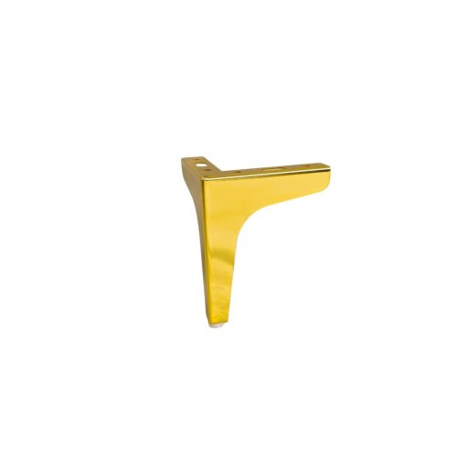 Glänzender goldener Möbelfuß, nicht verstellbar,  modern, 100 mm hoch