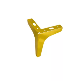   Fényes Arany fém Bútorláb, Nem állítható,  modern, 150 mm magas