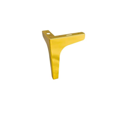 Glänzender goldener Möbelfuß, nicht verstellbar,  modern, 150 mm hoch