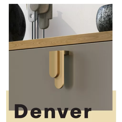 DENVER, matt fekete, fém bútorfogantyú