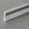 Möbelgriff aus Kunststoff, Farbe Chrom matt, mit 480 mm Lochabstand